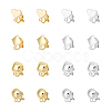 16Pcs 8 Style Alloy Clip-on Earring Findings FIND-UN0002-95-1
