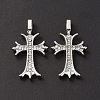 Alloy Rhinestone Pendants ALRI-O013-02P-3