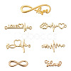 Tibetan Style Alloy Infinity Connectors & Heart Beat Shapes  Links & Word Love Pendants  PALLOY-TA0001-93G-RS-2