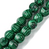 Synthetic Malachite Beads Strands G-H023-A05-01-1