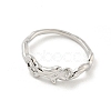 Brass Finger Ring Settings KK-G518-05P-2