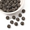 Polymer Clay Rhinestone Beads RB-H284-8MM-215-1