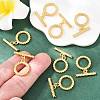 SHEGRACE Brass Toggle Clasps XGR0124G-135G-5