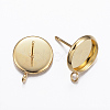 304 Stainless Steel Stud Earring Settings X-STAS-P166-14-10mm-2