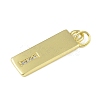 Brass Micro Pave Clear Cubic Zirconia Pendants KK-P266-06G-I-2