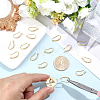 20Pcs Brass Earring Hooks KK-BBC0024-44-3