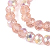 AB Color Plated Transparent Glass Rondelle Beads Strands EGLA-T029-4mm-10A-3