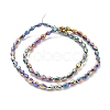 Electroplate Glass Beads Strands EGLA-J013-4X6mm-F15-2