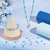 300Pcs 6 Colors Baking Paint Pearlized Glass Pearl Round Beads HY-AR0001-07-5