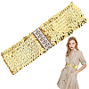 Sparkle Sequins Wide Elastic Dress Belts AJEW-WH20128-026P-04-7
