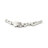 Non-Tarnish 304 Stainless Steel Cabochon Connector Settings STAS-L268-004P-2