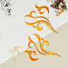 2Pcs Cloud Clothing Computerized Embroidery Cloth Iron on/Sew on Patches DIY-GF0012-97A-7