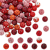 90Pcs 9 Colors Polymer Clay Rhinestone Beads RB-PH0001-33B-1
