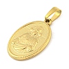 Ion Plating(IP) 304 Stainless Steel Pendants STAS-B071-02A-21G-2