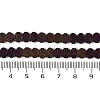 Electroplated Natural Lava Rock Beads Strands G-Q1009-G01-02A-4