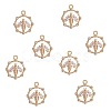 Brass Micro Pave Cubic Zirconia Pendants FIND-SZ0002-62-1