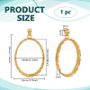 1Pc Sterling Silver Basket Pendant Settings STER-BC0003-15A-G-2