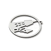 201 Stainless Steel Pendants STAS-G366-02P-10-2