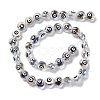 Transparent Evil Eye Glass Beads Strands LAMP-K037-06F-2