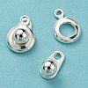 201 Stainless Steel Snap Clasps STAS-C042-02S-3