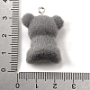 Flocky Opaque Resin Pendants FIND-U030-09P-01-3