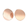 304 Stainless Steel Stud Earring Findings X-STAS-Q231-06RG-1