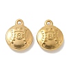 Ion Plating(IP) 304 Stainless Steel Pendants STAS-Q334-12G-02-1
