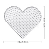 Heart ABC Plastic Pegboards Used for 5x5mm DIY Fuse Bead DIY-YW0008-19-2
