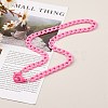 Personalized Acrylic Curb Chain Necklaces NJEW-JN03515-03-2