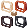 8Pcs 4 Colors Wooden Bag Handles FIND-PH0059-54-1