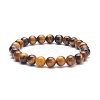 4Pcs 4 Style Synthetic & Natural Mixed Gemstone Round Beaded Stretch Bracelets Set for Men Women BJEW-JB08872-6