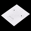 100Pcs Paper Jewelry Clip-on Earring Display Cards CDIS-NH0001-01A-4