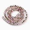 Electroplate Glass Beads Strands EGLA-A034-J10mm-N04-2