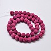 Natural Lava Rock Round Bead Strands X-G-I124-6mm-05-3