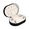 Italian Velvet Double Layers Jewelry Set Storage Zipper Boxes CON-G023-10C-3