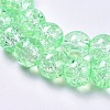 Crackle Glass Beads Strands X-CCG-Q001-8mm-A28-3