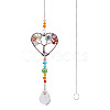 1Pc Wire Wrapped Alloy & Natural Mixed Stone Chips Tree of Life Hanging Suncatchers HJEW-TA0001-45A-2