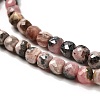 Natural Argentina Rhodonite Beads Strands G-B107-B01-01-4