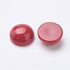 Synthetic Coral Cabochons G-F501-03-8mm-2