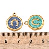 304 Stainless Steel Enamel Pendants STAS-P425-01G-09-3