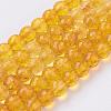 Natural Quartz Crystal Beads Strands G-G099-F8mm-19-1