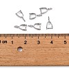 Grade AA Brass Ice Pick Pinch Bails for Pendant Making KK-M008-b-07P-NR-3
