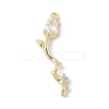 Brass Micro Pave Cubic Zirconia Pendants KK-M326-13D-G-1