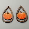 Halloween Theme Printed Wood Big Pendants X1-WOOD-TAC0015-09A-2