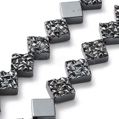 Synthetic Non-Magnetic Hematite Beads Strands G-H303-B15-1