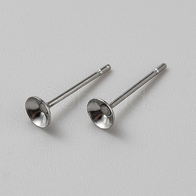 Non-Tarnish 304 Stainless Steel Studs Earring Finding EJEW-WH20014-05A-1