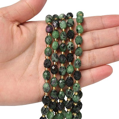 Natural Ruby in Zoisite Beads Strands G-F809-A49-01-1