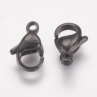 304 Stainless Steel Lobster Claw Clasps STAS-P185-11-B-1