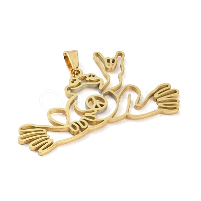 304 Stainless Steel Pendants LS-STAS-G329-02G-1