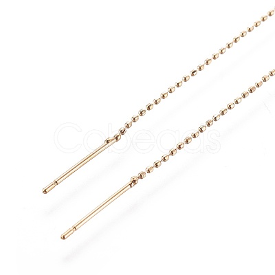 Brass Stud Earring Findings KK-I645-03G-1